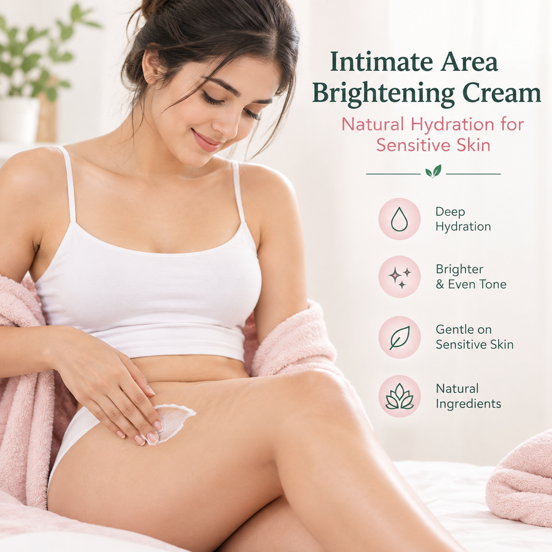 Intimate Area Brightening Cream – Natural Hydration for Sensitive Skin